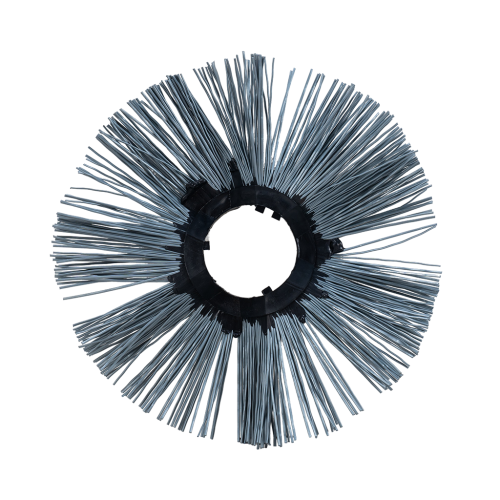 Щетка дисковая 110х450 полипропиленовая беспроставочная гнутая