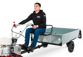 Прицеп для мотоблока МОБИЛ К ТПМ-500 ПРО оцинкованный в упаковке