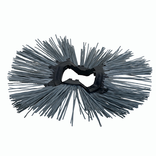 Щетка дисковая 110х450 полипропиленовая беспроставочная гнутая фото 2