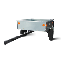 Прицеп для садового трактора, райдера, газонокосилки МОБИЛ К ТПМ-500-1 ПРЕМИУМ оцинкованный в упаковке