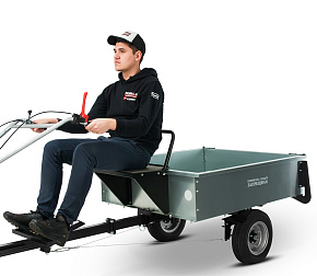 Прицеп для мотоблока МОБИЛ К ТПМ-500-1 ПРО оцинкованный в упаковке